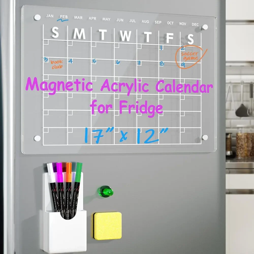 ACRYLIC CALENDAR  BOARD AND WEEKLY PLANNER